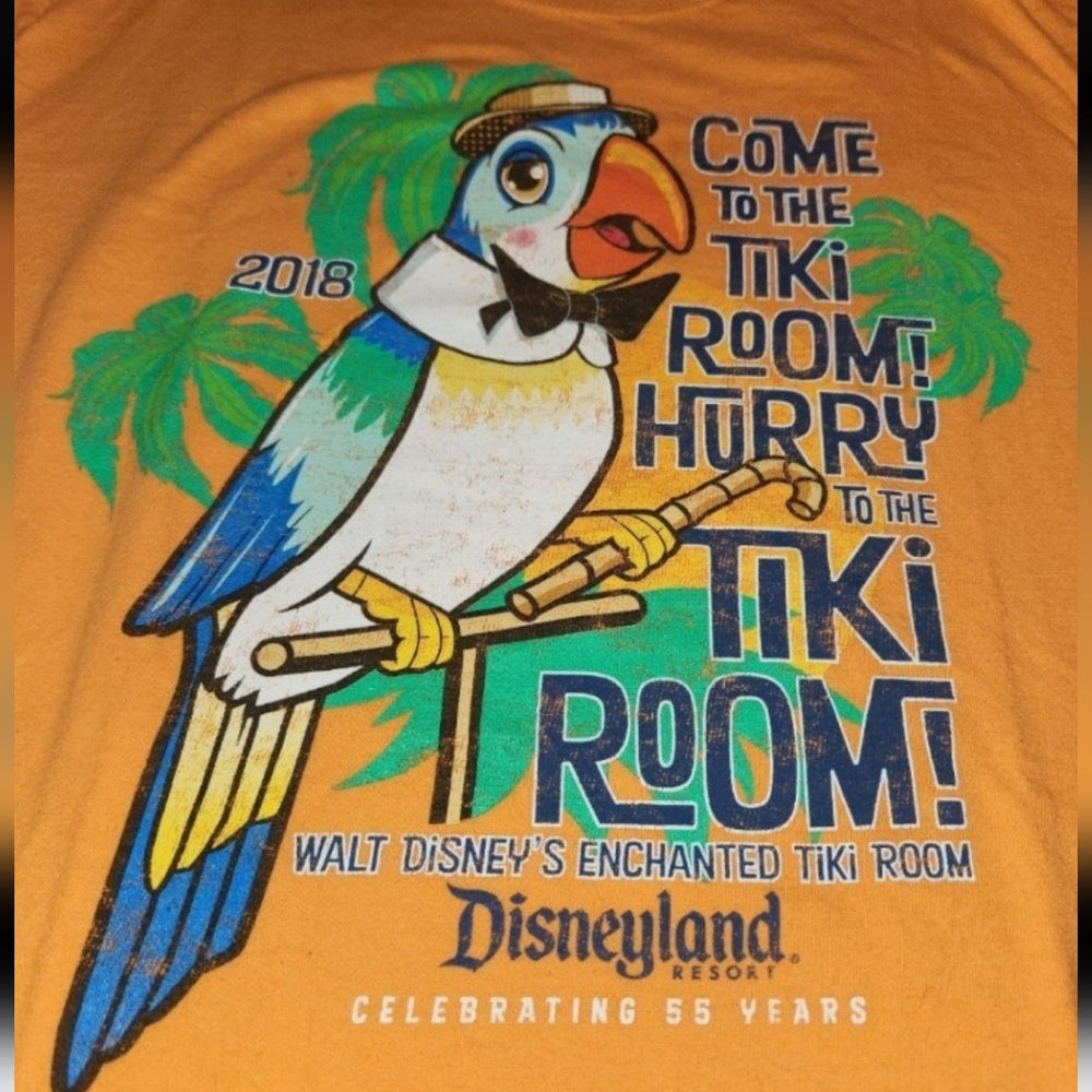 Disneyland Enchanted Tiki Room 55th Anniversary Passholder T-shirt